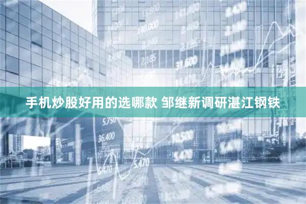 手机炒股好用的选哪款 邹继新调研湛江钢铁